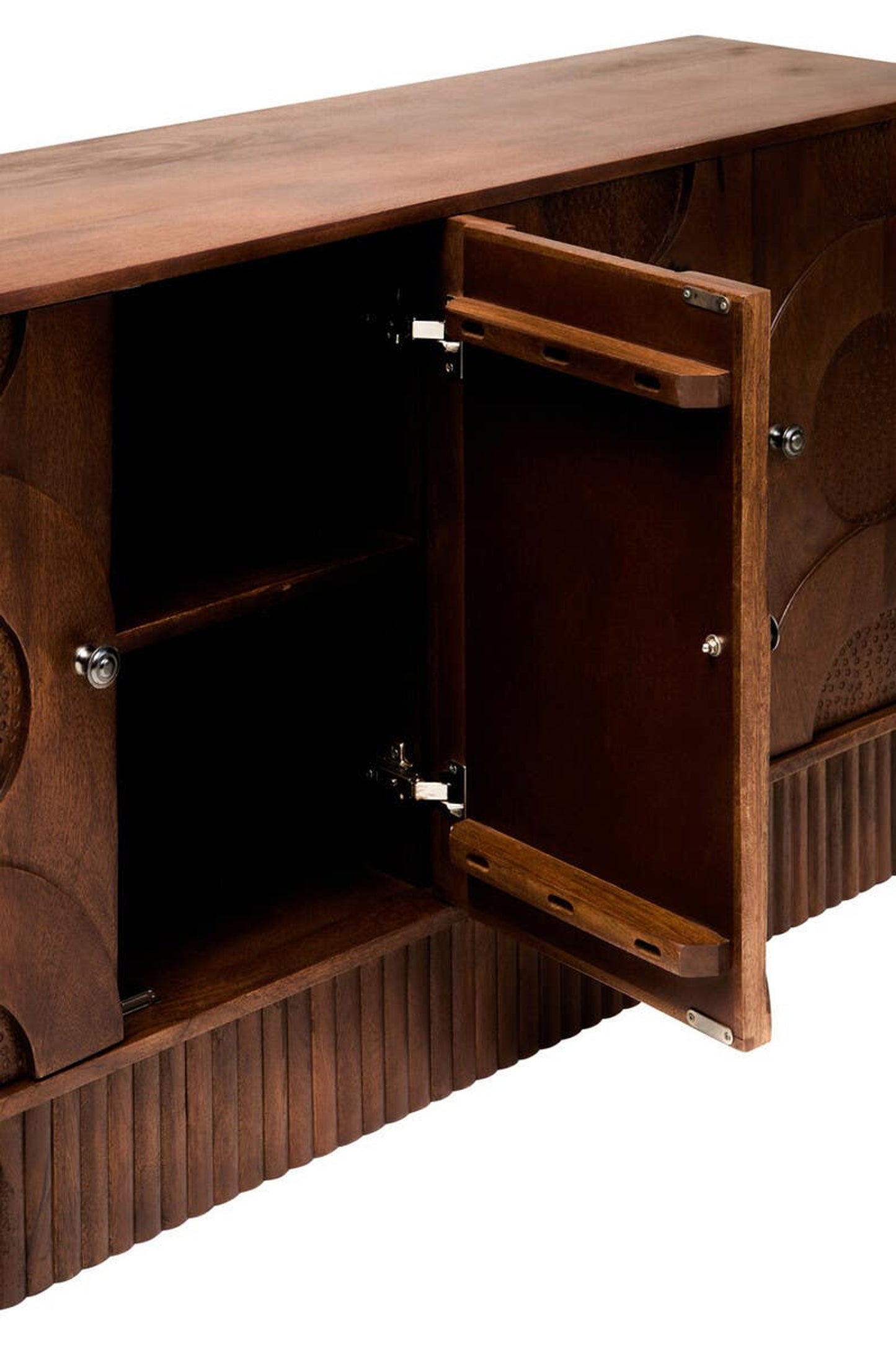 Siva Four Door Hammered Sideboard