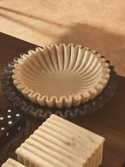 Savio Fluted Marble Bowl