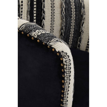 Cefena Black and White Chair