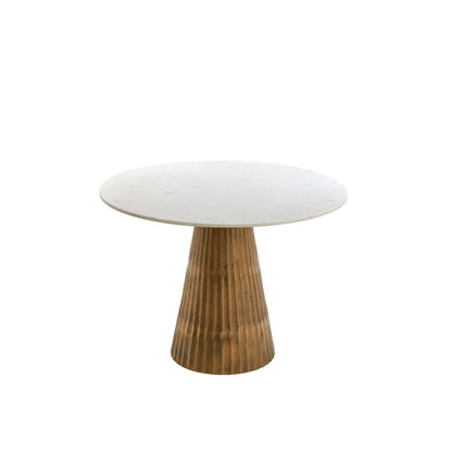 Leyda marble white-antique bronze Dining Table