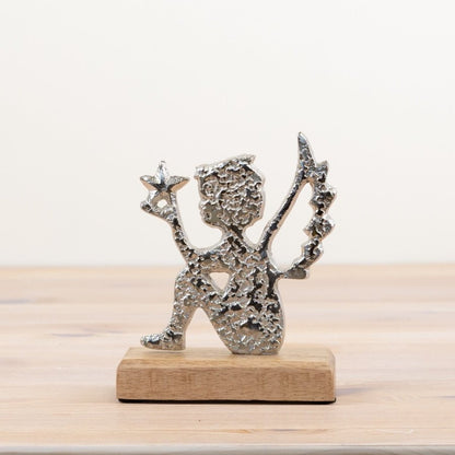 Silver Angel Ornament, 15cm