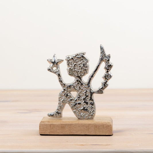 Silver Angel Ornament, 15cm