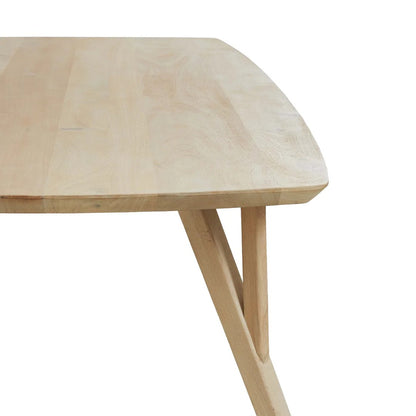 Quenza Mango Wood Rectangular Dining Table - Natural