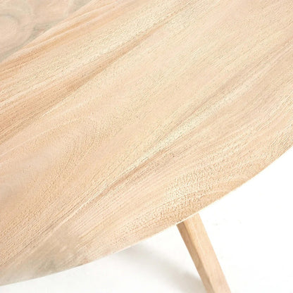 Quenza Mango Wood Round Dining Table - Natural