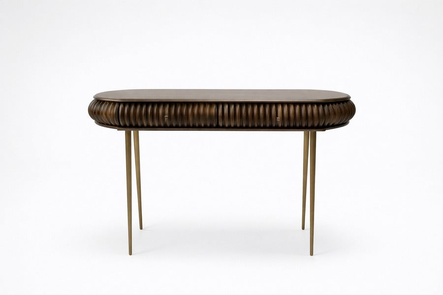 Patan Wooden Capsule 2 Drawer Console