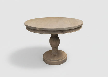 Vintage Solid Base Round Table 100 cm