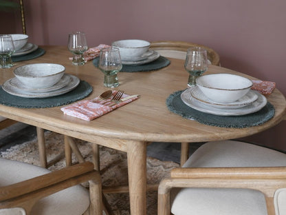 Teak Oval Dining Table