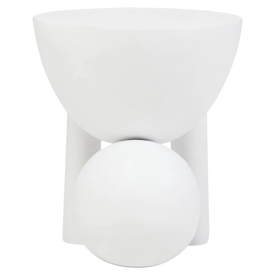 Walsa Whitewash Mango Wood Ball Detail Side Table