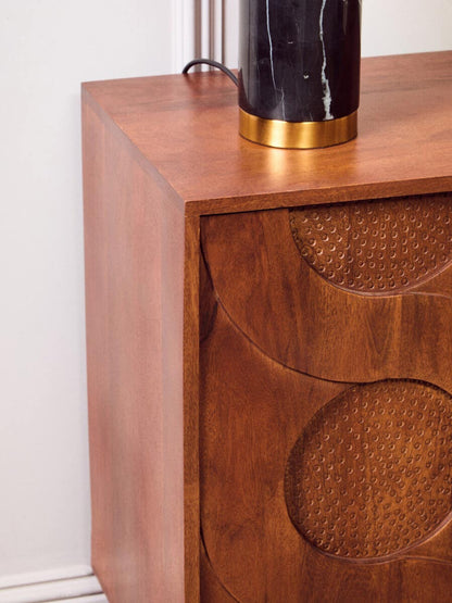 Siva Four Door Hammered Sideboard