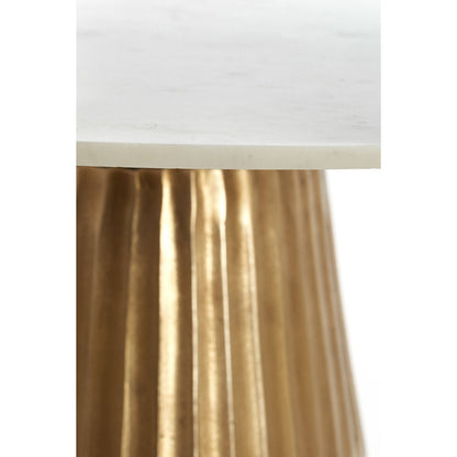 Leyda marble white-antique bronze Dining Table