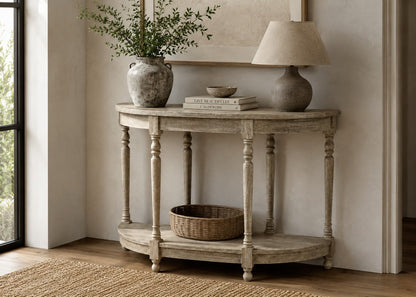 Demilune Small Console Table