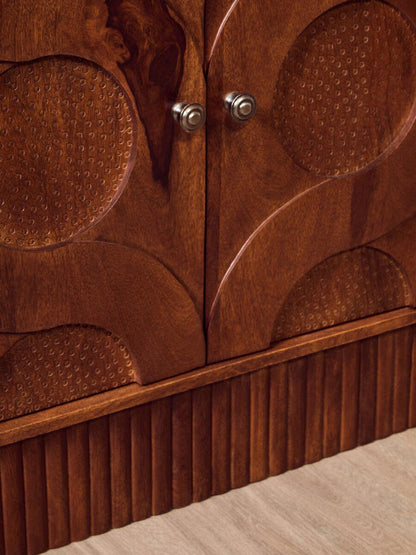 Siva Four Door Hammered Sideboard