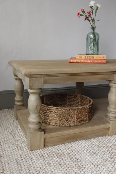 Vintage Coffee Table With Shelf