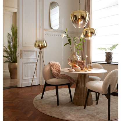 Leyda marble white-antique bronze Dining Table