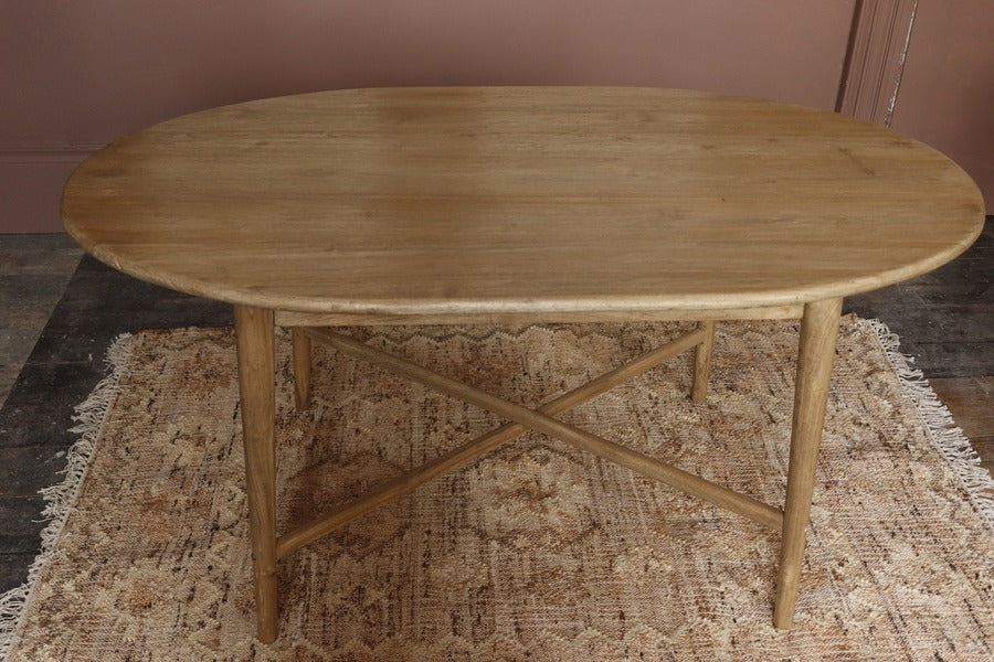 Teak Oval Dining Table