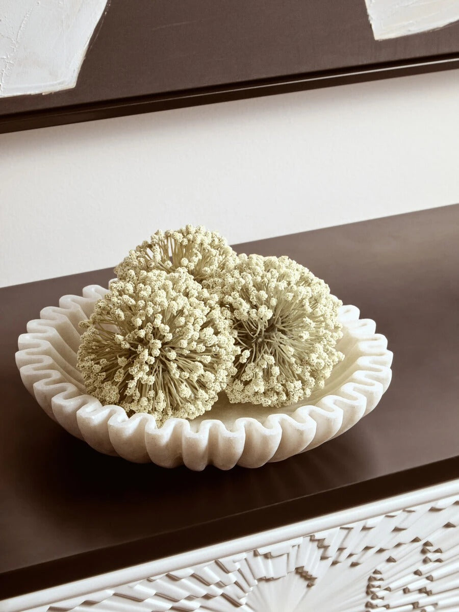 Savio Fluted Marble Bowl