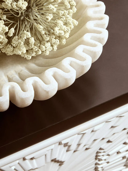 Savio Fluted Marble Bowl