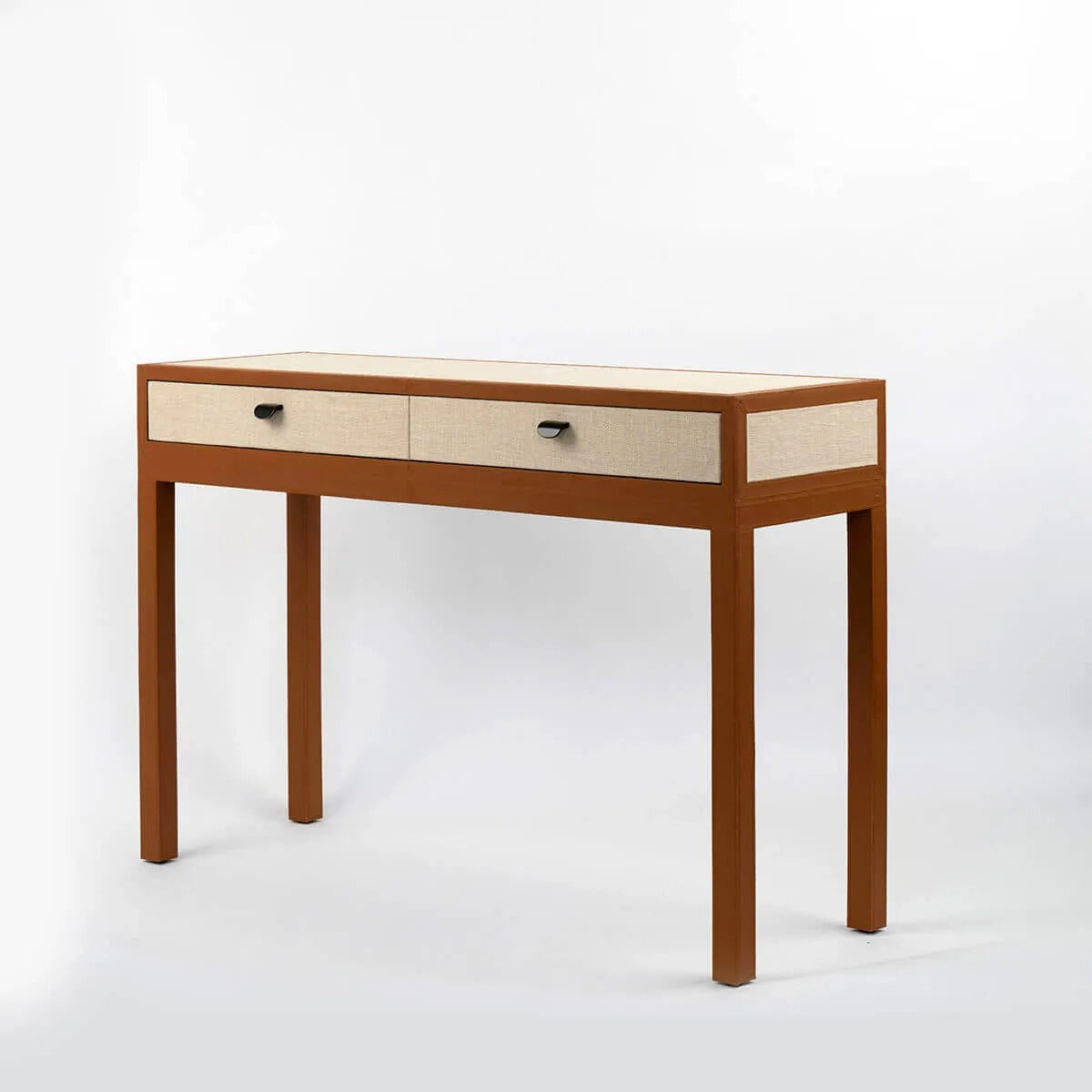 Ralf Console and Ottoman in Jute