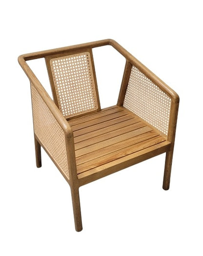 Rattan Occasional Chair In Green