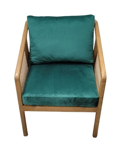 Rattan Occasional Chair In Green