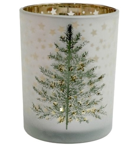 Christmas Tree Design Candle Holder, 8cm