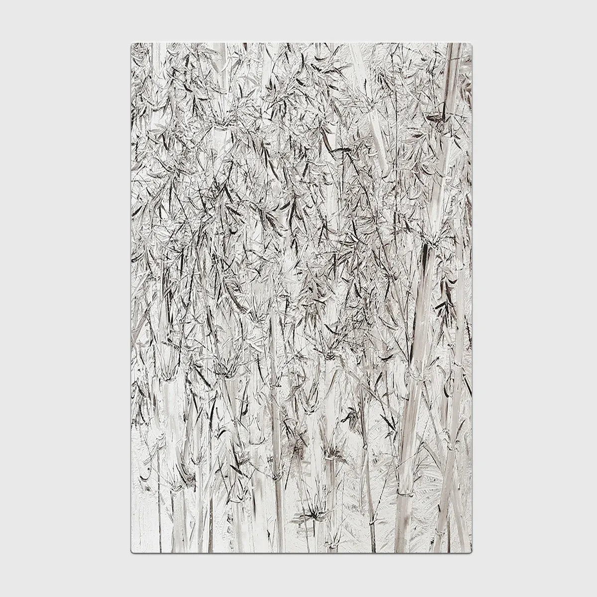 Silver Forest Large Wall Paper Art