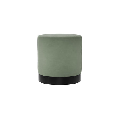 Lara Sage Velvet Pouffe