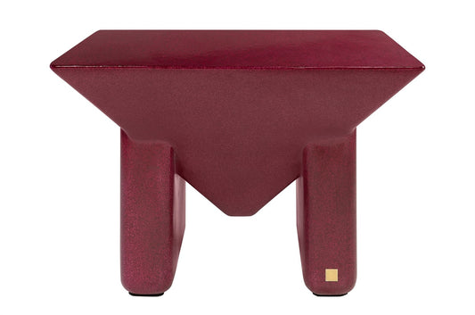 Prism Coffee Table Glossy Burgundy