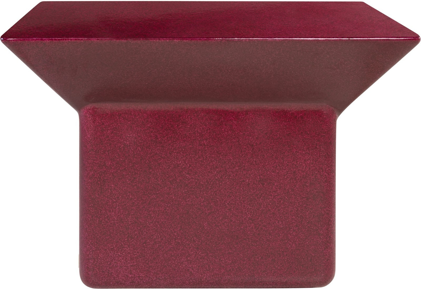Prism Coffee Table Glossy Burgundy