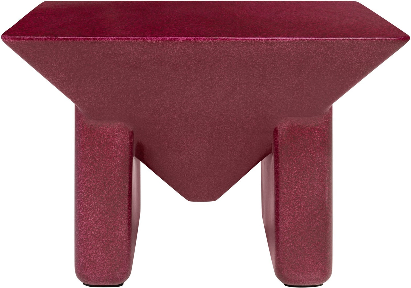 Prism Coffee Table Glossy Burgundy