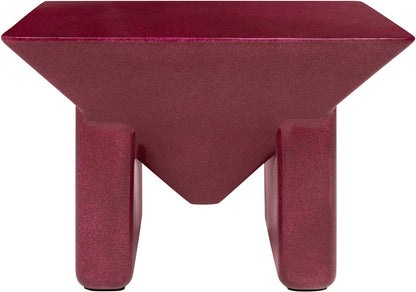 Prism Coffee Table Glossy Burgundy