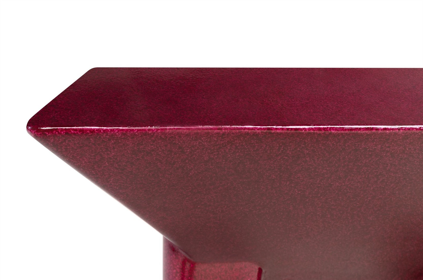 Prism Coffee Table Glossy Burgundy