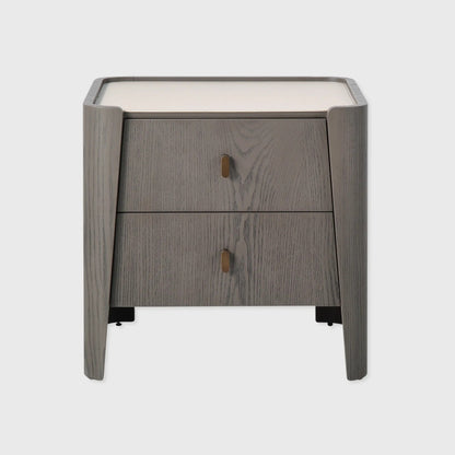 Kelly Bedside Macchiato and Leather