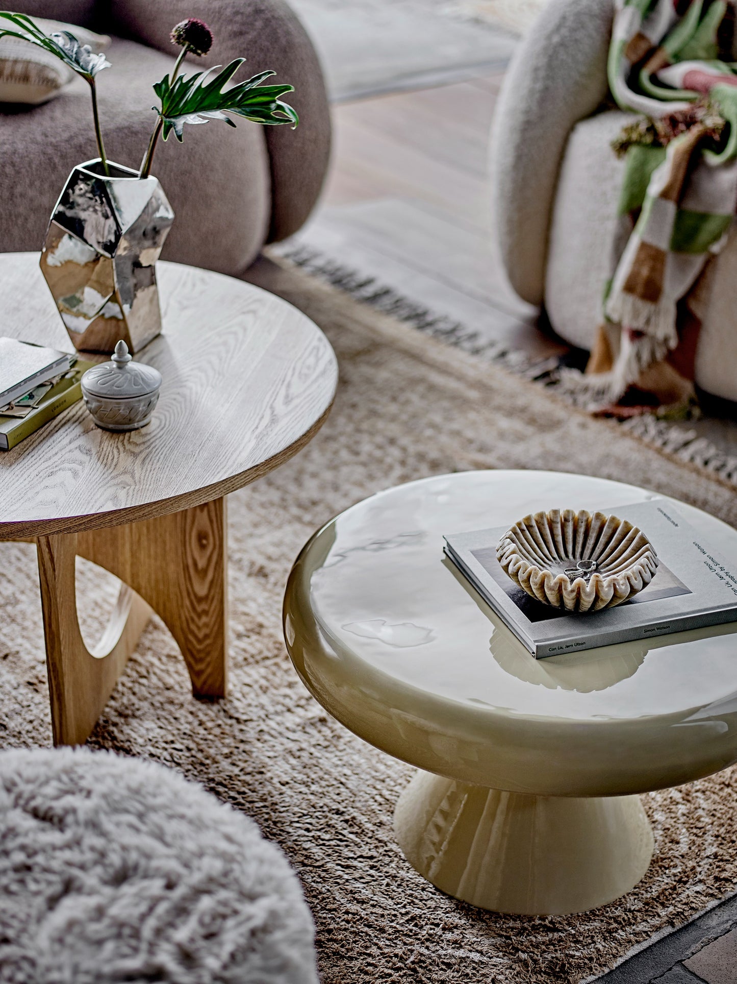 Ricko Coffee Table, Nature, Iron