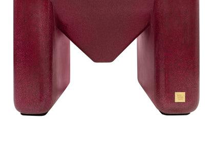 Prism Coffee Table Glossy Burgundy