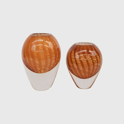 Studio Art Glass Orange Small