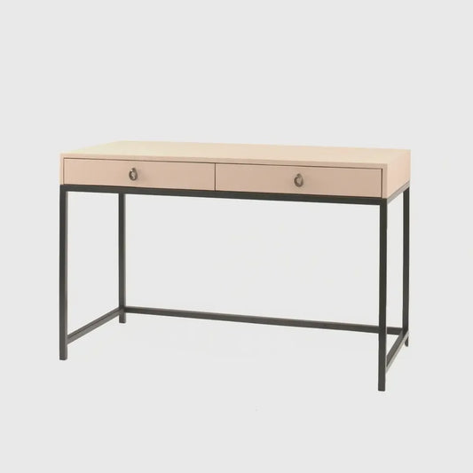 Mr Barnes Desk Blush Leather