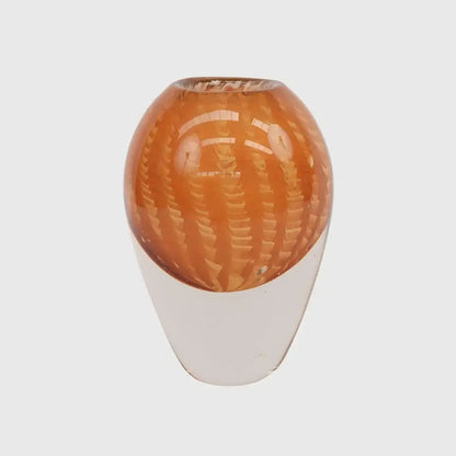 Studio Art Glass Orange Small