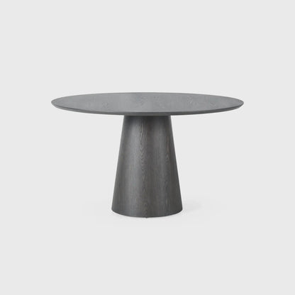 Huggel Round Dining Table Chocolate Oak 135cm