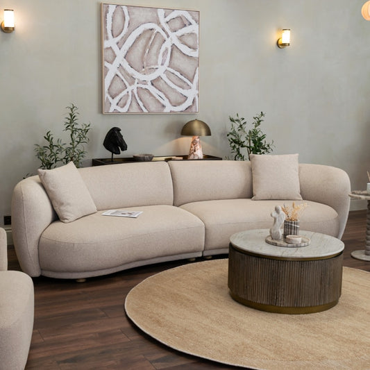 Carola Latte Sofa