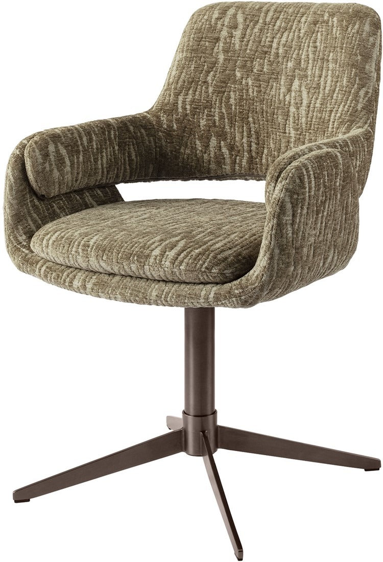 Harvey Dining Chair 05-Mura Dark Green