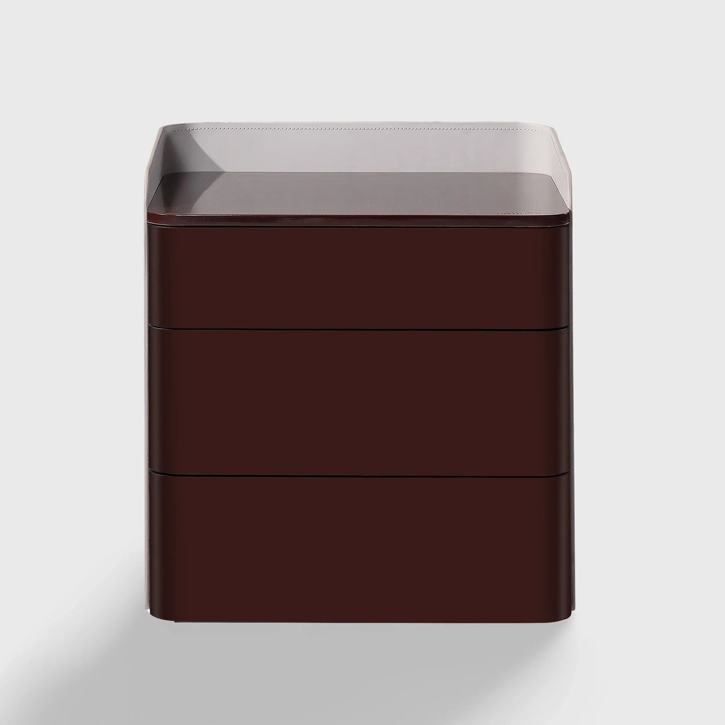 Christine Lacquer Nightstand Ruby