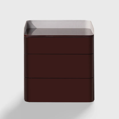 Christine Lacquer Nightstand Ruby