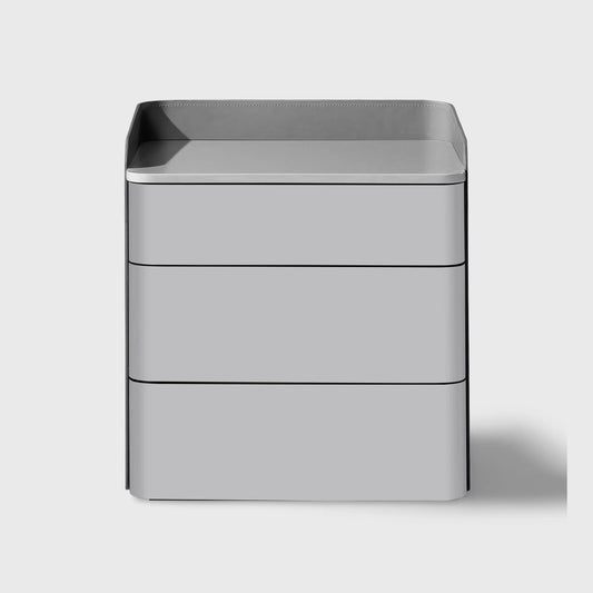 Christine Lacquer Nightstand Taupe