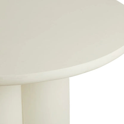 Mizuho Round Dining Table - Cream