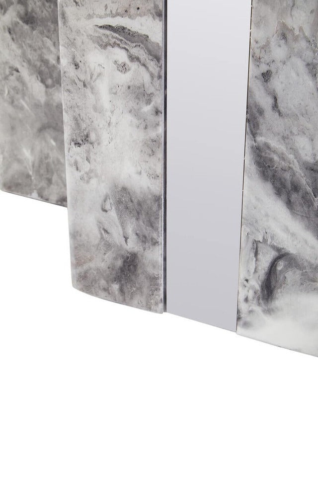 Saronno Grey Marble Dining Table