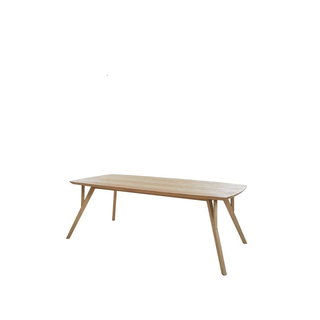 Quenza Mango Wood Rectangular Dining Table - Natural