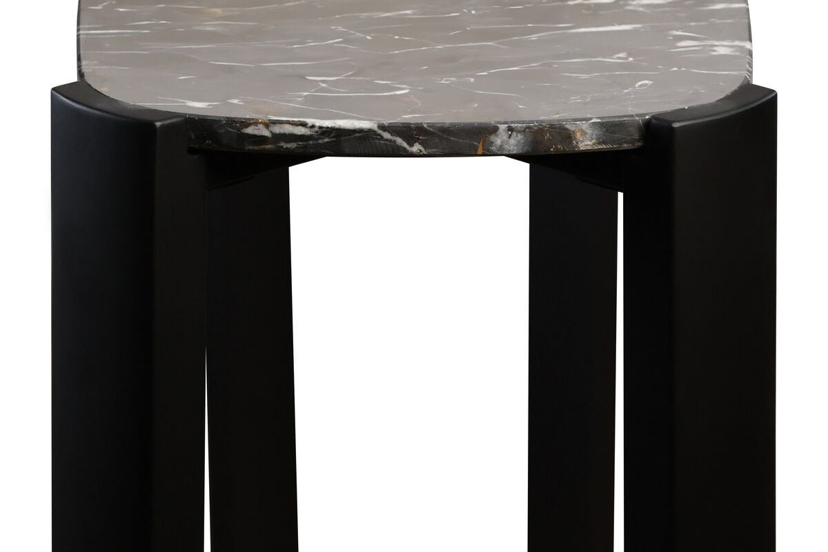 Palermo Black Marble Top and Acacia Wood Console Table