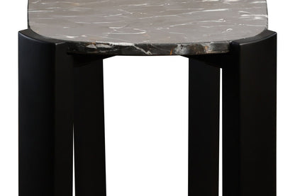 Palermo Black Marble Top and Acacia Wood Console Table