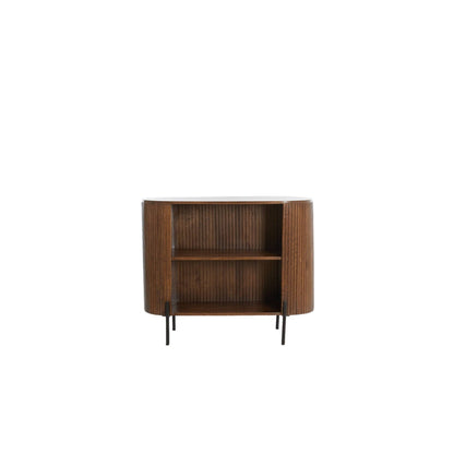 Dumosi Small Wooden Cabinet - Dark Brown